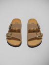 Sandália Masculina Birken Areia com Palmilha Anatômica e Estilo Atemporal frente